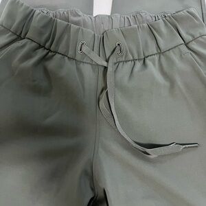 Olive Green Drawstring Pants